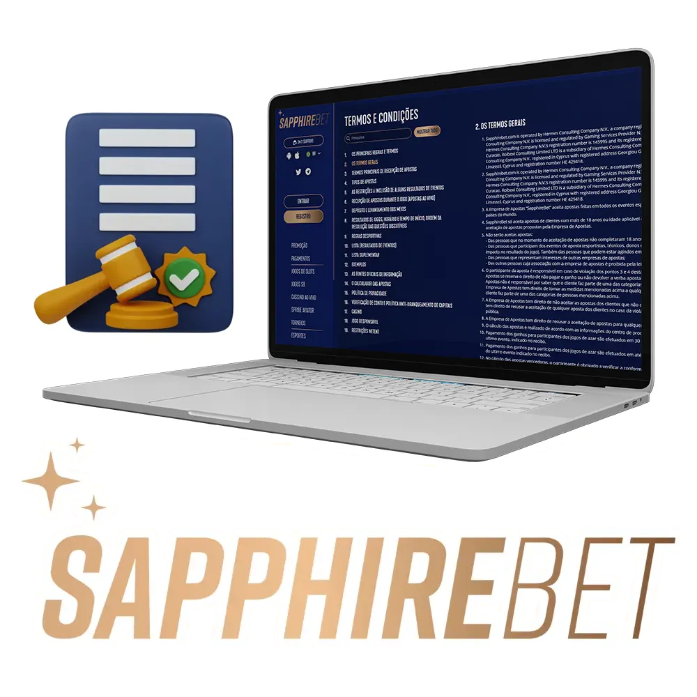 Leia as regras da empresa de apostas Sapphirebet.