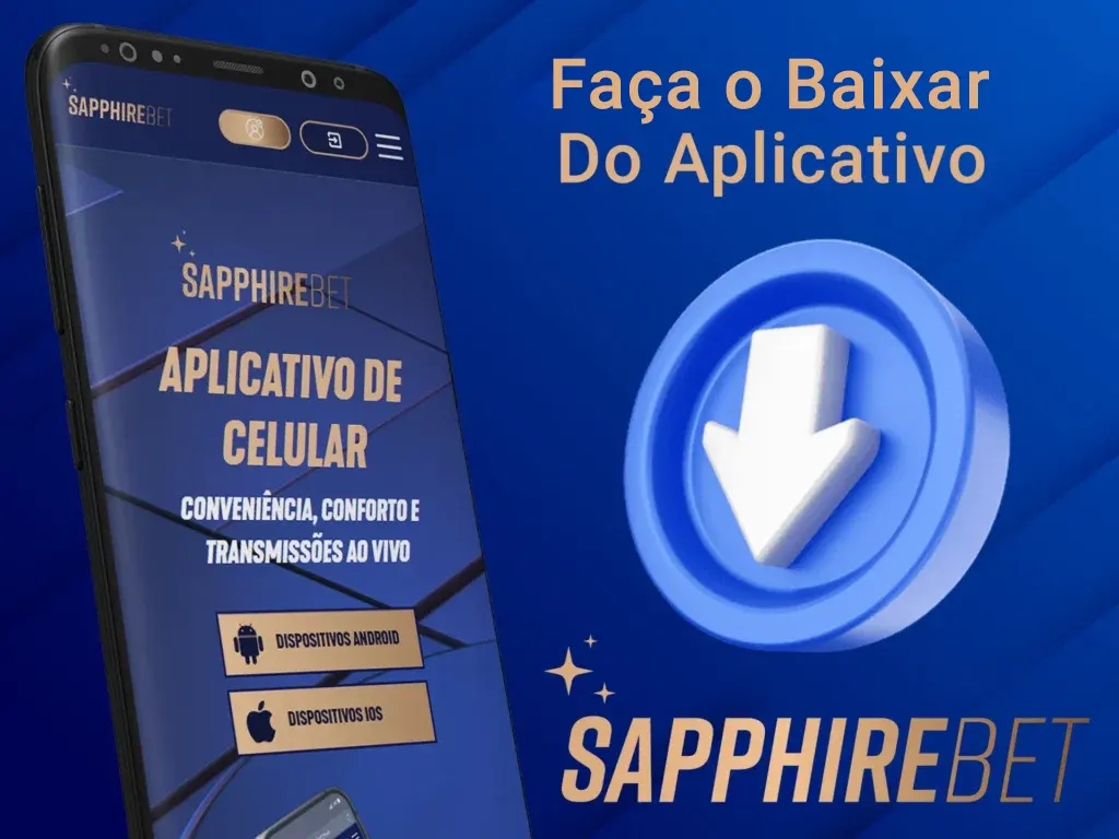 Faça o download do aplicativo Sapphirebet na página especial.