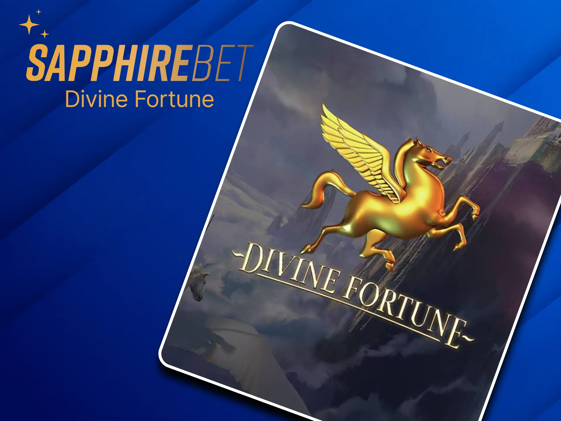 Caça-níquel Divine Fortune disponível no Sapphirebet Cassino.